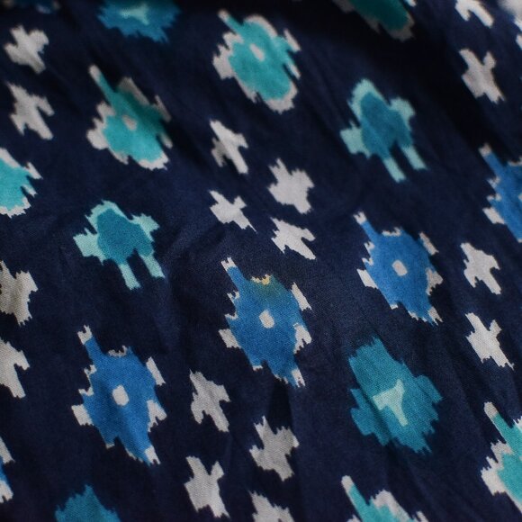 Tuckernuck Pink City Prints Blue Isabel Tiered Midi Dress in Ocean Ikat Size XS - Picture 10 of 10